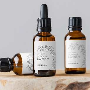 Étiquette minimaliste de bouteille à goutte 1 OZ