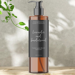 Étiquette minimaliste de bouteille de cosmétique g