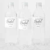 Étiquette minimaliste de bouteille d'eau nuptiale (Bouteilles)