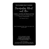 Étiquette minimaliste de conditionnement de savon (Devant)