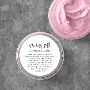 Étiquette minimaliste de script moderne