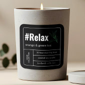 Étiquette minimaliste élégant Boho noir et blanc b