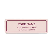Minimaliste Élégant Rose Pâle Blush