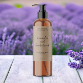 Étiquette minimaliste kraft imperméable bouteille 