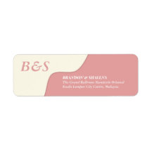 Minimaliste Moderne Rose Poussiéreuse et Crème Abs