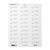 Étiquette Minimaliste Nautique Côtière (Feuille entière)