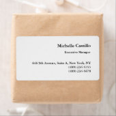 Étiquette Minimaliste professionnel moderne simple (En situation)