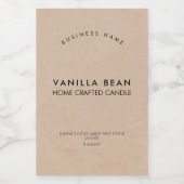 Étiquette minimaliste Rustique Kraft (Étiquettes simples)