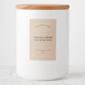 Étiquette minimaliste Rustique Kraft (Devant)