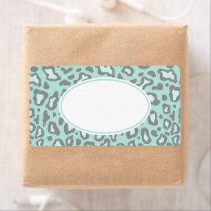 Étiquette Mint Leopard Labels
