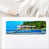 Étiquette Mismaloya Fishing Boats 0346 Adresse (En situation)