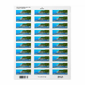 Étiquette Mismaloya Fishing Boats 0346 Adresse (Feuille entière)