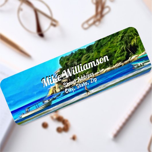 Étiquette Mismaloya Fishing Boats 0346 Adresse