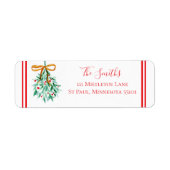 Étiquette Mistletoe Return Address Labels (Devant)