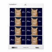 Étiquette Mlle (Feuille entière)