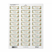 Étiquette Mlle à Mme Fête des mariées Retourner les étiquett (Feuille entière)