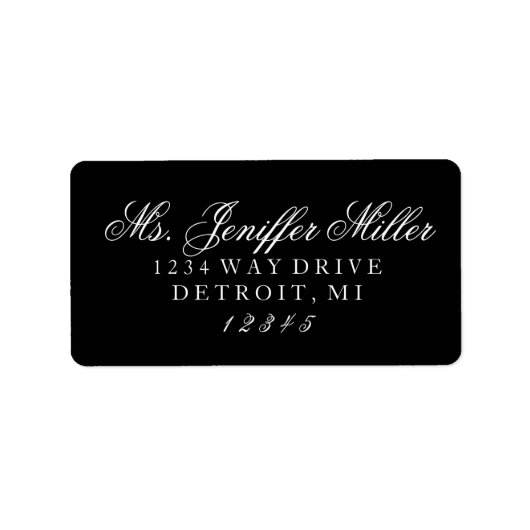 Étiquette - Mme future Mme. (Devant)