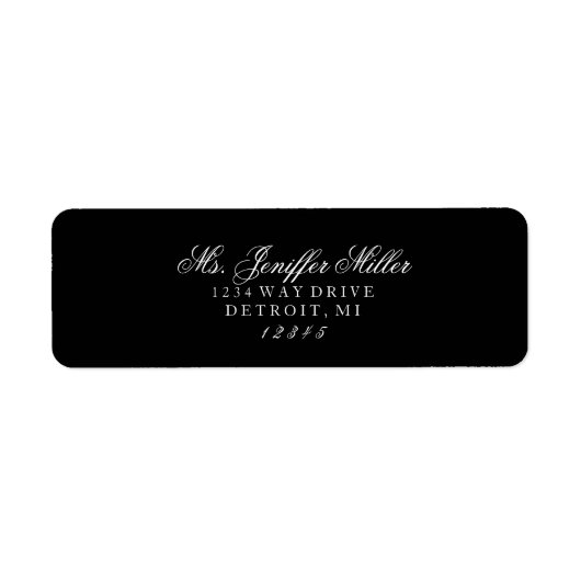 Étiquette - Mme future Mme. (Devant)