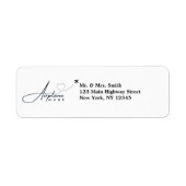 Étiquette Mode avion, Voyage, Script minimal, Aviation (Devant)