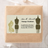 Étiquette Mode et artisanat vintage Designer (En situation)