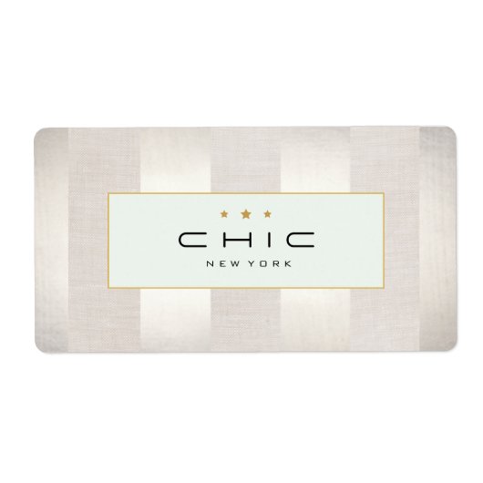 Étiquette Mode et beauté élégante Moderne en bande (Devant)