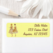 Étiquette Mode vintage (En situation)