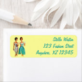 Étiquette Mode vintage (En situation)