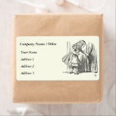 Étiquette Modèle Alice à la recherche de la porte (En situation)