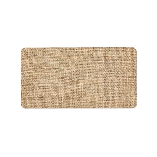 Étiquette Modèle - Arrière - plan Burlap (Devant)