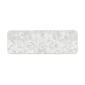 Étiquette Modèle - Arrière - plan de dentelle blanche (Devant)