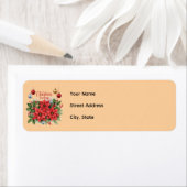 Étiquette Modèle d'adresse de retour pour Noël (En situation)