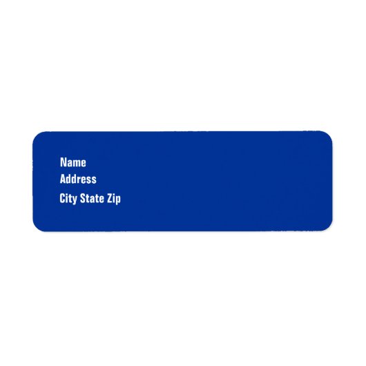 Étiquette Modèle d'adresse de retour Veuillez consulter les (Devant)