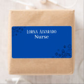 Étiquette Modèle de carte de visite d'infirmière professionn (En situation)