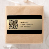 Étiquette Modèle de code QR immédiatement modifiable | Or Fa (En situation)