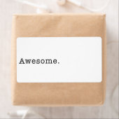 Étiquette Modèle de devis incroyable en noir et blanc (En situation)