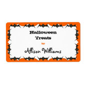 Étiquette Modèle de sachets de traitement (Devant)