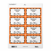 Étiquette Modèle de sachets de traitement (Feuille entière)