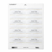 Étiquette Modèle de texte manuscrit personnalisé en marbre b (Feuille entière)