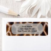 Étiquette Modèle de texture de la peau tachetée (En situation)