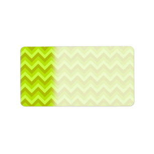 Étiquette Modèle de zigzag de vert de chaux
