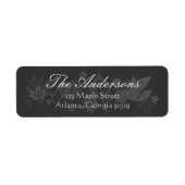 Étiquette Modèle d'étiquette d'adresse de retour (Devant)