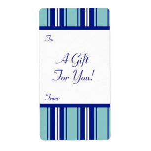 Étiquette Modèle d'étiquette de cadeau personnalisable À/De