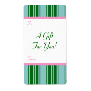 Étiquette Modèle d'étiquette d'étiquette de cadeau To/Fro