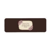 Modèle d'invitation de mariage floral automnal élé