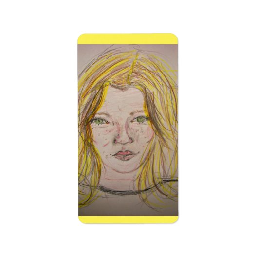 Étiquette Modèle fille (Devant)