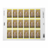 Étiquette Modèle fille (Feuille entière)