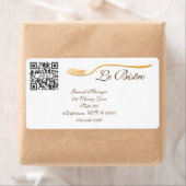 Étiquette Modèle Fine Dining Français (En situation)