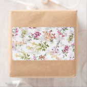 Étiquette Modèle floral doux (En situation)