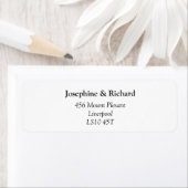 Étiquette Modèle Lâches d'adresse 9 (En situation)