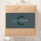 Étiquette Modèle monographique élégant et personnalisable (En situation)